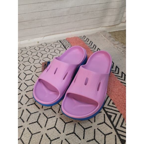 HOKA ORA RECOVERY SLIDE 3 in CYCLAMEN/COASTAL SKY, SZ 11 - Picture 1 of 12